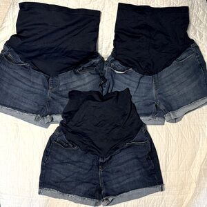 Time and Tru Maternity Jean Shorts- Size S (4-6)